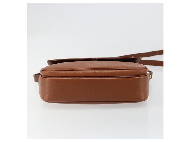 Borsa a Spalla Burberry in Pelle Marrone Oro Auth 187376 D'oro - vista 5