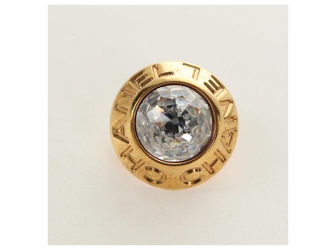 Orecchini CHANEL metallo Gold Tone CC Auth 180936M - vista 8