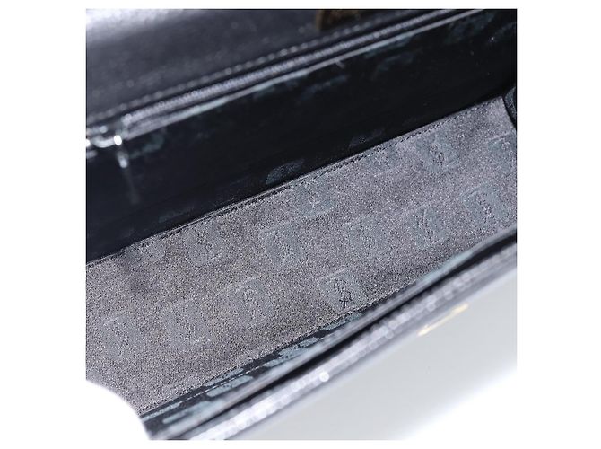 SAINT LAURENT Borsa in pelle nera oro Auth 186323A Nero D'oro - vista 11