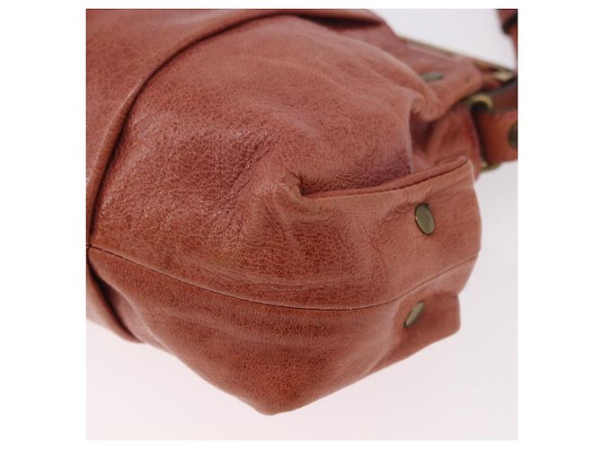 Chloé Borsa a Spalla Chloe in Pelle Rosa Oro Autentica 187369 D'oro - vista 16