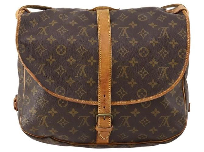 LOUIS VUITTON Borsa a Spalla Monogram Saumur 35 M42254 LV Auth ep14817 Monogramma - vista 2