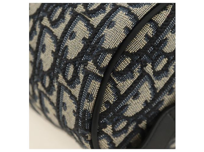 Borsa a tracolla messenger con ruote Christian Dior Trotter Canvas Navy Auth 184861SAM Blu navy - vista 16