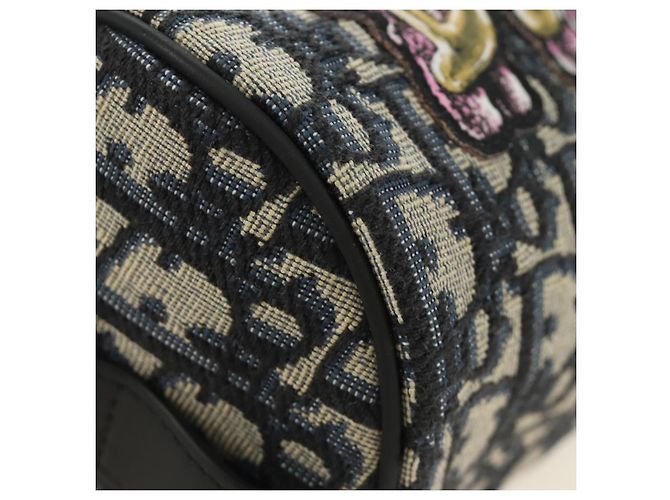 Borsa a tracolla messenger con ruote Christian Dior Trotter Canvas Navy Auth 184861SAM Blu navy - vista 9