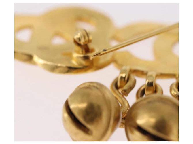 Spilla CHANEL metallo Gold CC Auth 185844M D'oro - vista 10