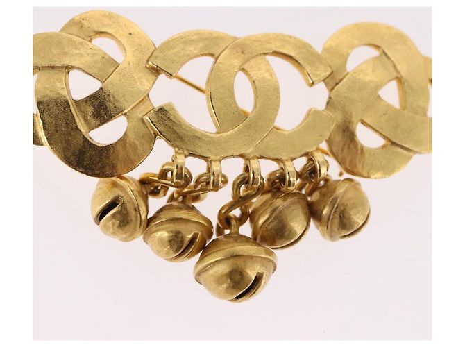 Spilla CHANEL metallo Gold CC Auth 185844M D'oro - vista 3