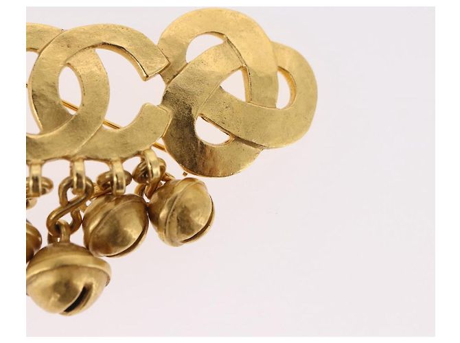 Spilla CHANEL metallo Gold CC Auth 185844M D'oro - vista 4