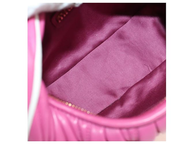 Borsa Miu Miu Matelasse Wonder in pelle 2way Rosa Oro Auth 185334SM D'oro - vista 11