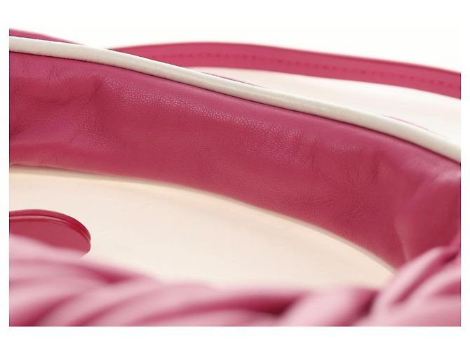 Borsa Miu Miu Matelasse Wonder in pelle 2way Rosa Oro Auth 185334SM D'oro - vista 14
