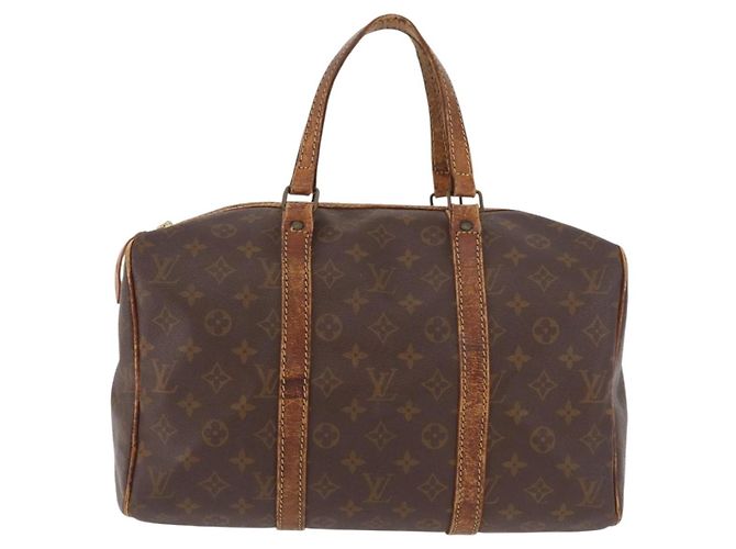 LOUIS VUITTON Monogram Sac Souple 35 Boston Bag M41626 LV Auth 186821 Monogramma - vista 13