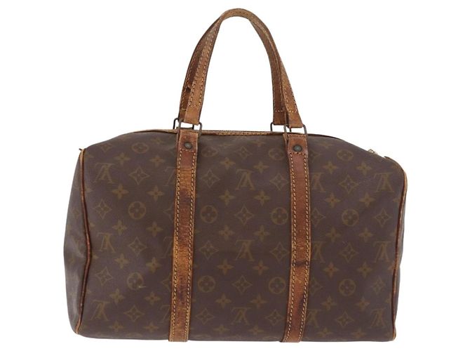 LOUIS VUITTON Monogram Sac Souple 35 Boston Bag M41626 LV Auth 186821 Monogramma - vista 2
