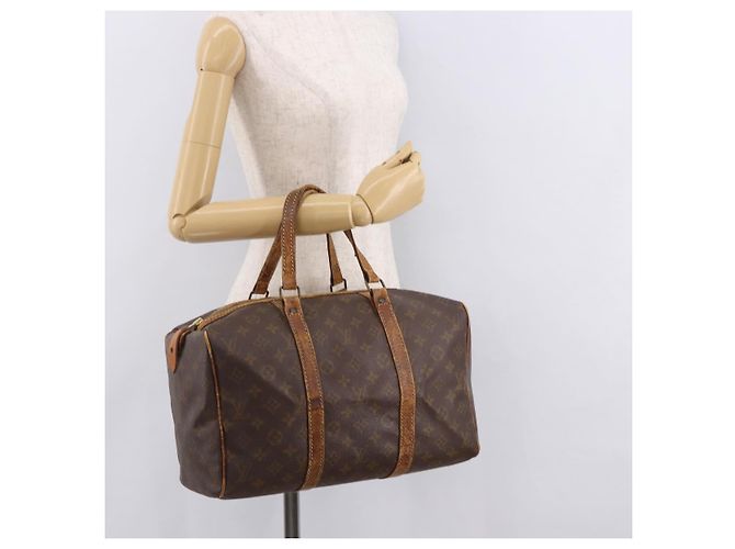 LOUIS VUITTON Monogram Sac Souple 35 Boston Bag M41626 LV Auth 186821 Monogramma - vista 24