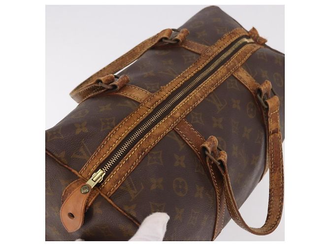 LOUIS VUITTON Monogram Sac Souple 35 Boston Bag M41626 LV Auth 186821 Monogramma - vista 6