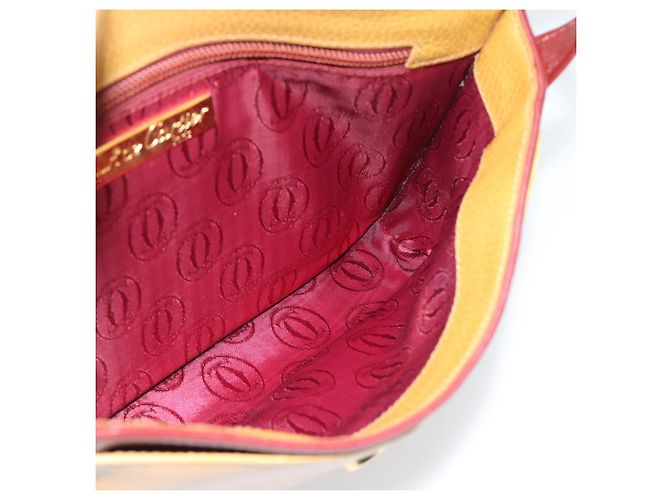 Borsa a Spalla CARTIER in Pelle Oro Giallo Auth 187380 D'oro - vista 17