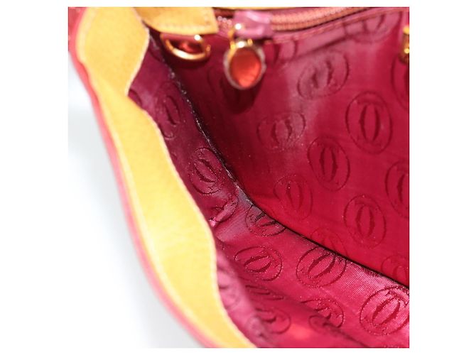 Borsa a Spalla CARTIER in Pelle Oro Giallo Auth 187380 D'oro - vista 18