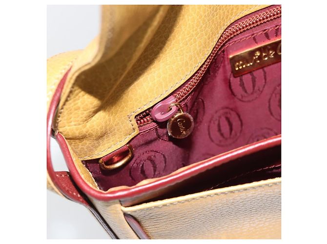 Borsa a Spalla CARTIER in Pelle Oro Giallo Auth 187380 D'oro - vista 19