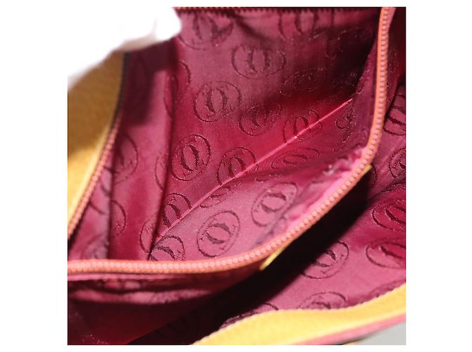 Borsa a Spalla CARTIER in Pelle Oro Giallo Auth 187380 D'oro - vista 20
