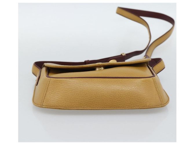 Borsa a Spalla CARTIER in Pelle Oro Giallo Auth 187380 D'oro - vista 5