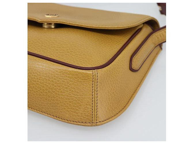 Borsa a Spalla CARTIER in Pelle Oro Giallo Auth 187380 D'oro - vista 9