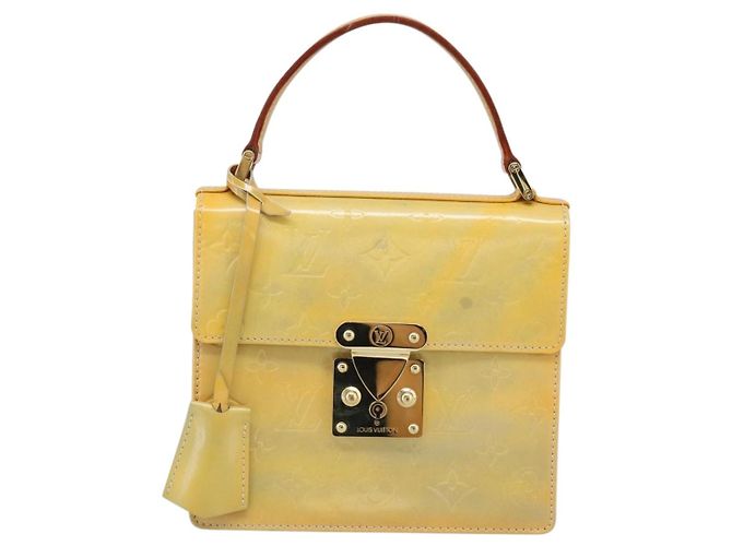 LOUIS VUITTON Monogram Vernis Spring Street Hand Bag Gris M91029 LV Auth 187663 Grigio - vista 13