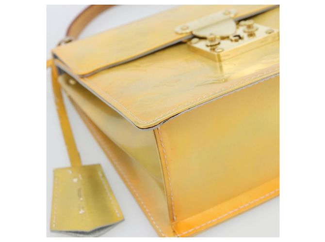 LOUIS VUITTON Monogram Vernis Spring Street Hand Bag Gris M91029 LV Auth 187663 Grigio - vista 15