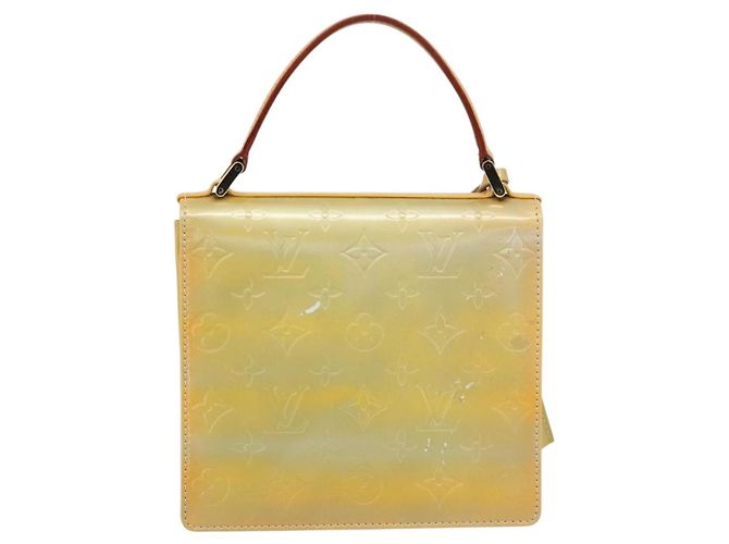 LOUIS VUITTON Monogram Vernis Spring Street Hand Bag Gris M91029 LV Auth 187663 Grigio - vista 2