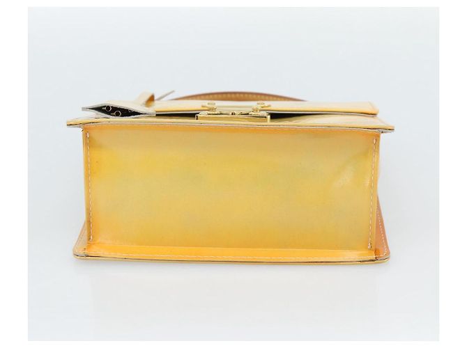 LOUIS VUITTON Monogram Vernis Spring Street Hand Bag Gris M91029 LV Auth 187663 Grigio - vista 5