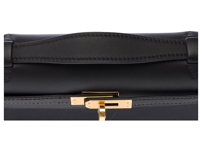 Hermès Borsa HERMES Kelly Mini in Pelle Nera - 103661 Nero - vista 10