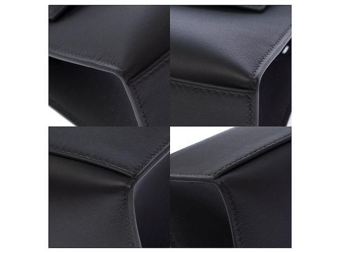 Hermès Borsa HERMES Kelly Mini in Pelle Nera - 103661 Nero - vista 12