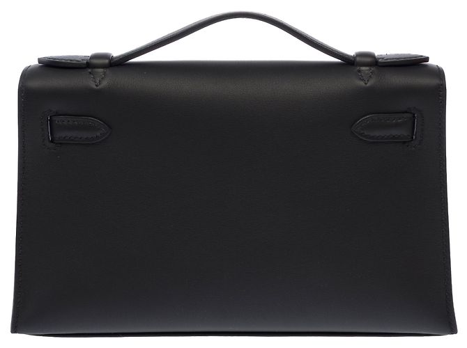 Hermès Borsa HERMES Kelly Mini in Pelle Nera - 103661 Nero - vista 4