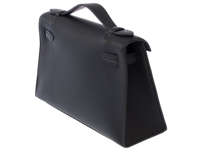 Hermès Borsa HERMES Kelly Mini in Pelle Nera - 103661 Nero - vista 6