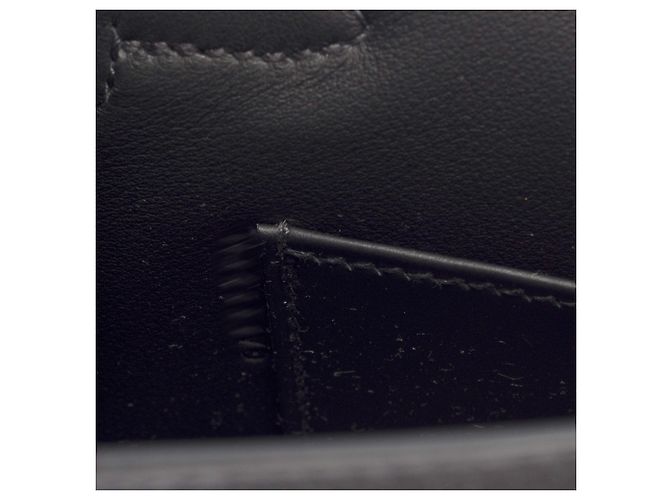 Hermès Borsa HERMES Kelly Mini in Pelle Nera - 103661 Nero - vista 8