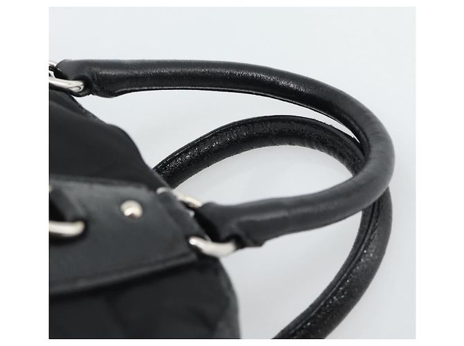 Borsa PRADA in pelle 2way Nera Argento Auth 186264A Nero - vista 15
