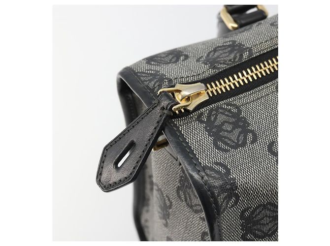 Borsa LOEWE Anagram Amazona 36 in PVC Nero Oro Auth 186081A D'oro - vista 19