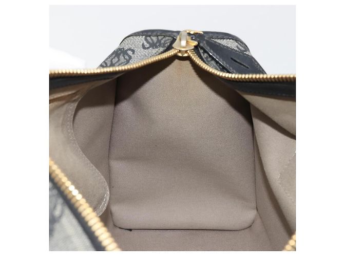 Borsa LOEWE Anagram Amazona 36 in PVC Nero Oro Auth 186081A D'oro - vista 21
