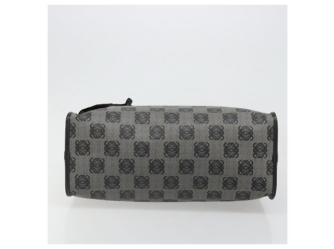 Borsa LOEWE Anagram Amazona 36 in PVC Nero Oro Auth 186081A D'oro - vista 5