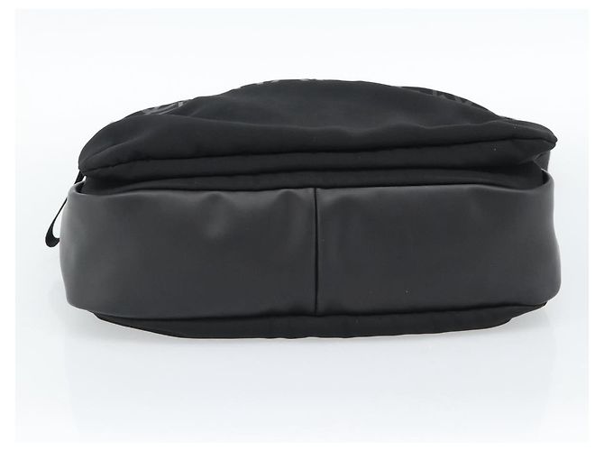 Borsa a tracolla CHANEL Sports Line Nylon Nero Argento CC Auth 186205SAV - vista 5
