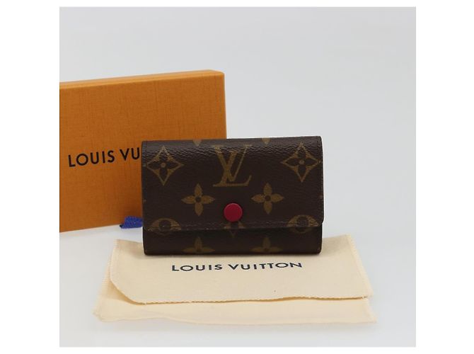 LOUIS VUITTON Monogram Multicles 6 Key Case Fuchsia M60701 LV Auth 186281V Fucsia Monograma - vista 12