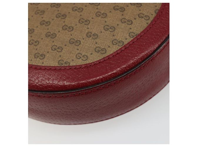 Borsa GUCCI Collaborazione Doraemon Micro GG Supreme PVC Beige 625216 Auth 185736M D'oro - vista 16