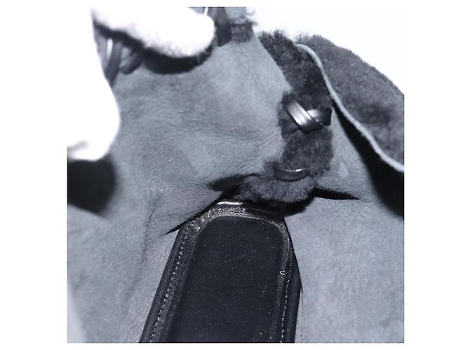 Borsa a Spalla SAINT LAURENT Mouton Black Auth ka4788A Nero - vista 17