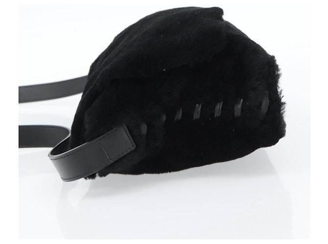 Borsa a Spalla SAINT LAURENT Mouton Black Auth ka4788A Nero - vista 3