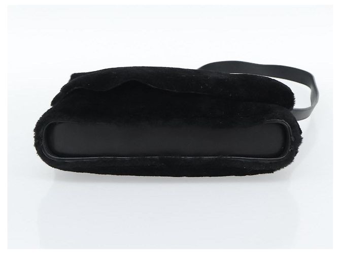 Borsa a Spalla SAINT LAURENT Mouton Black Auth ka4788A Nero - vista 5