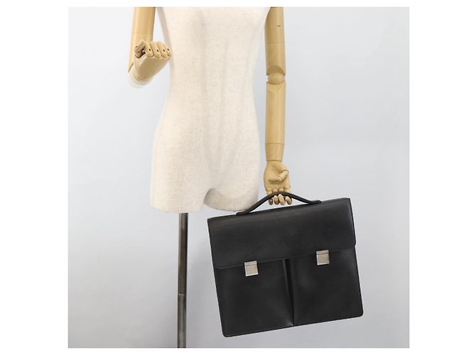 LOUIS VUITTON Taiga Serviette Kazan Business Bag Ardoise M30802 LV Auth 186558 Cinza - vista 20