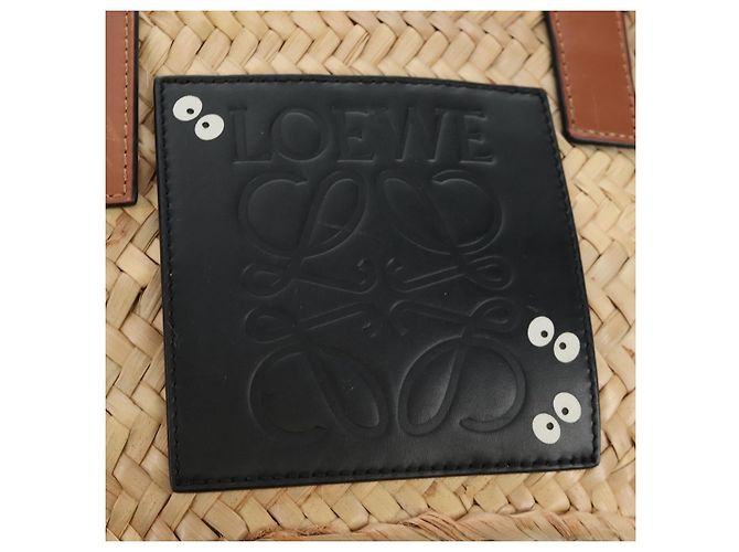 LOEWE Studio Ghibli My Neighbor Totoro Cesto Pitch Black Small Auth 167425M Beige - vista 19