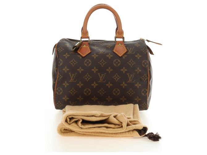 LOUIS VUITTON Borsa Monogram Speedy 25 M41528 LV Auth 186035SAV Monogramma - vista 12