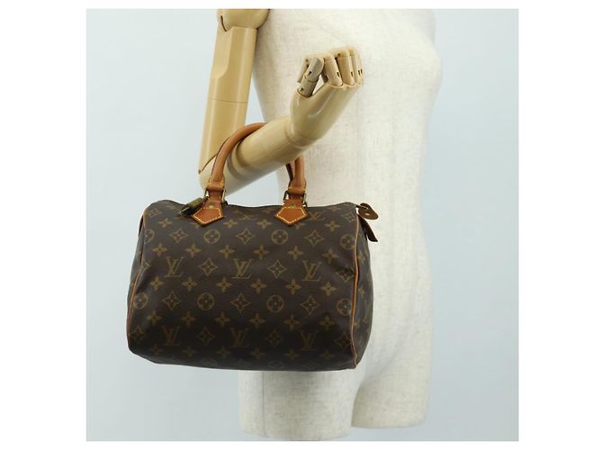 LOUIS VUITTON Borsa Monogram Speedy 25 M41528 LV Auth 186035SAV Monogramma - vista 25