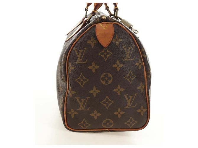 LOUIS VUITTON Borsa Monogram Speedy 25 M41528 LV Auth 186035SAV Monogramma - vista 4