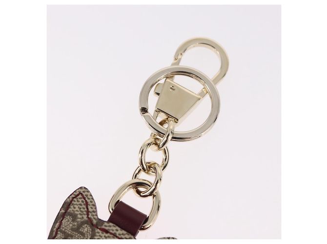 GUCCI GG Supreme Yuko Higuchi Boris Charm PVC Bordeaux Auth 185849SM Bordò - vista 7