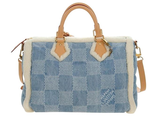 LOUIS VUITTON LV SKI Keepall Bandouliere40 Boston Bag Blue N00111 Auth 185350SM - vista 13