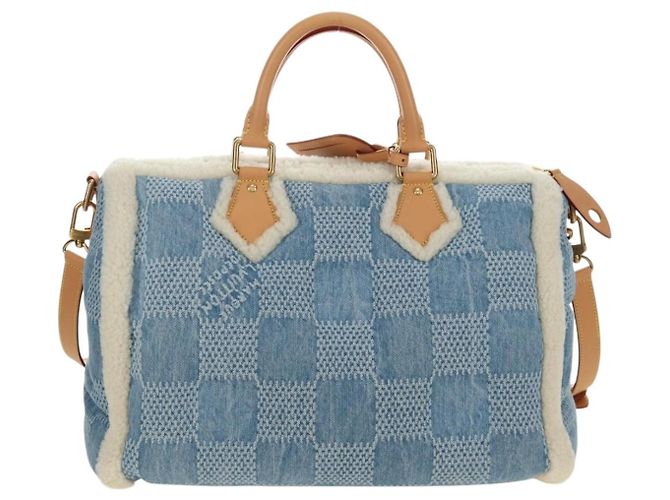 LOUIS VUITTON LV SKI Keepall Bandouliere40 Boston Bag Blue N00111 Auth 185350SM - vista 2