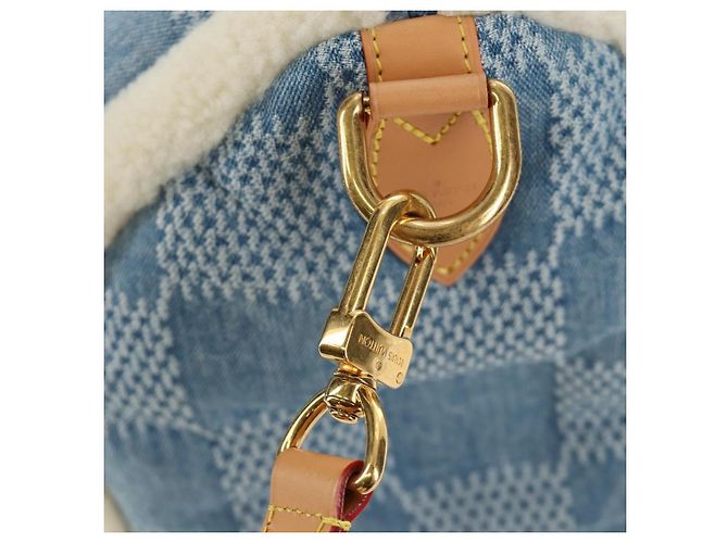 LOUIS VUITTON LV SKI Keepall Bandouliere40 Boston Bag Blue N00111 Auth 185350SM - vista 23